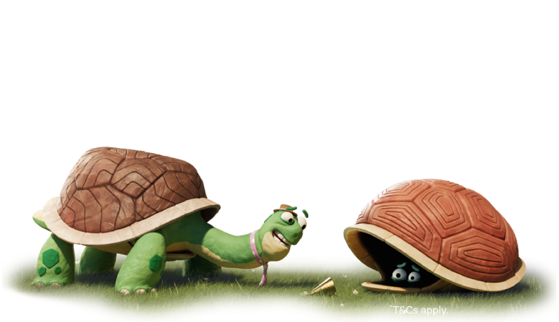 Gary with friend in shell